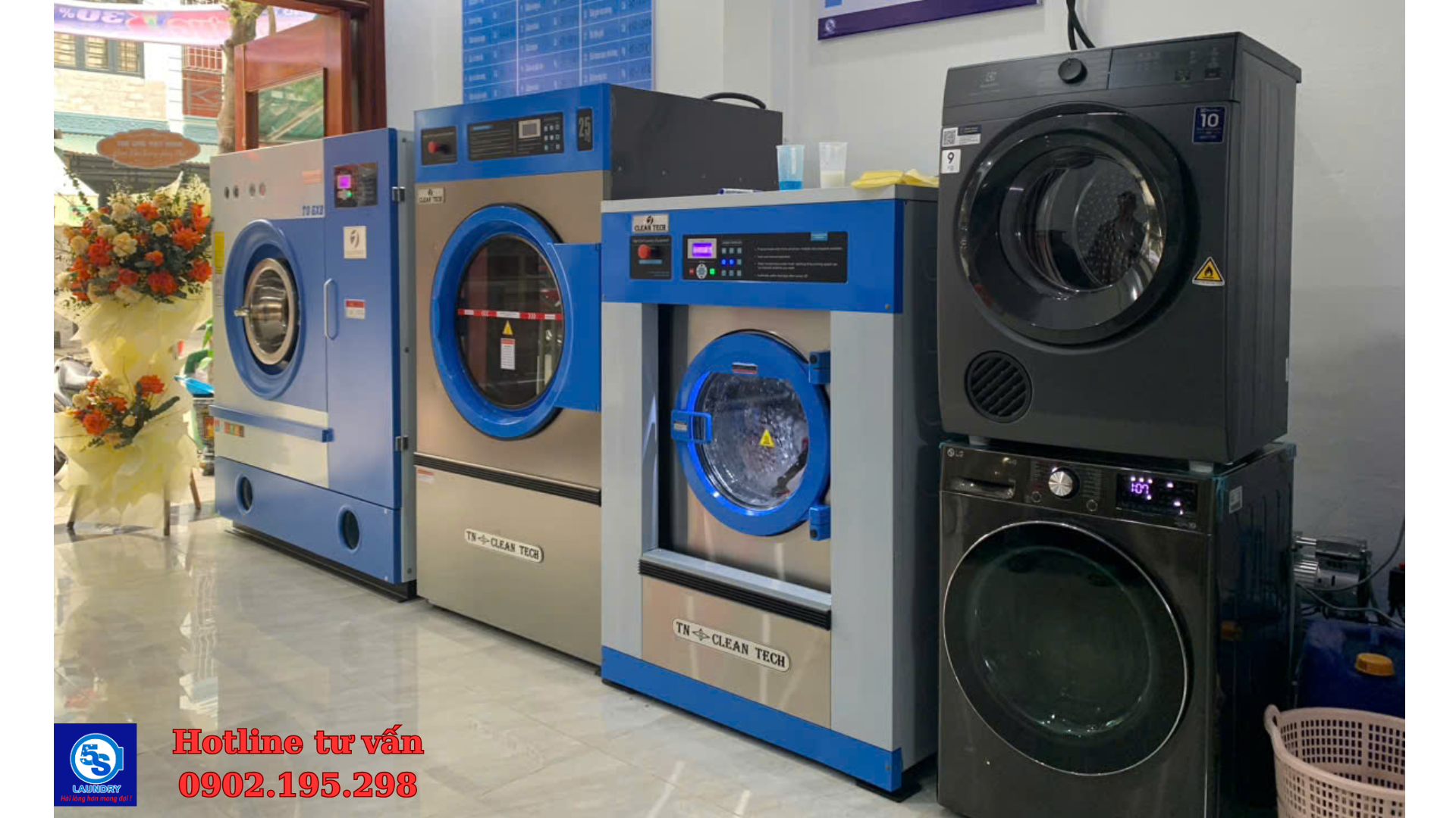 máy giặt sấy công nghiệp